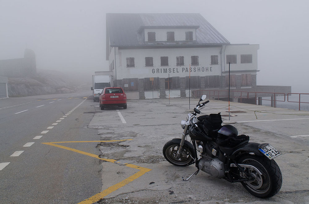 Verdeckte Sicht auf der Grimselpasshöhe