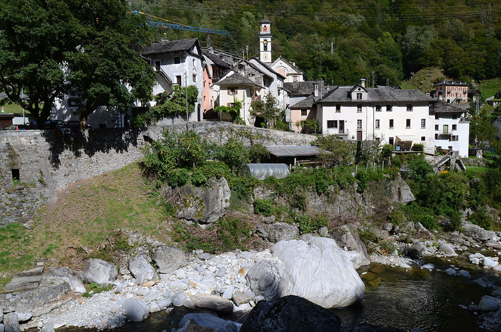 Heutige Siedlung im Valle Maggia